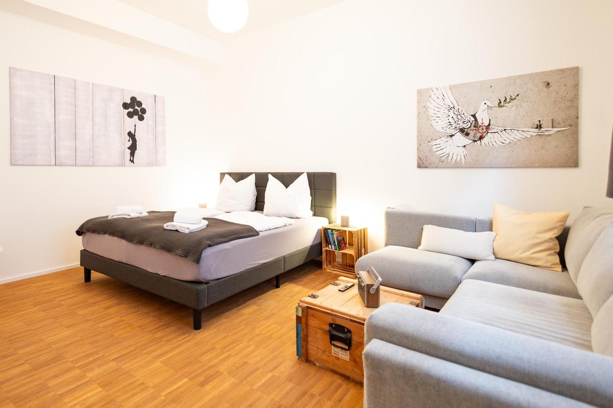 Ko-Living - Beatles Und Banksy Suites & Studios Am Eselsbrunnen - Altstadt - Kueche Halle (Saale) Exterior foto